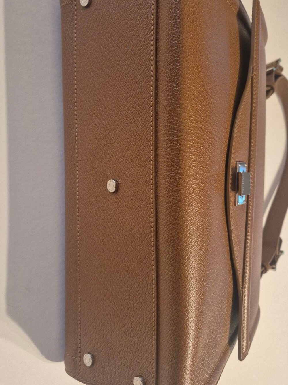 Tiffany & Co. Camel Italian pebble leather shoulder bag - Picture 15 of 16